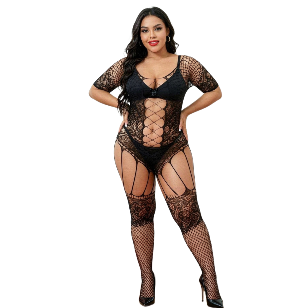 Bodystocking Fishnet - Neue Plus-Size-Bodystockings und -Bodysuits für Damen,