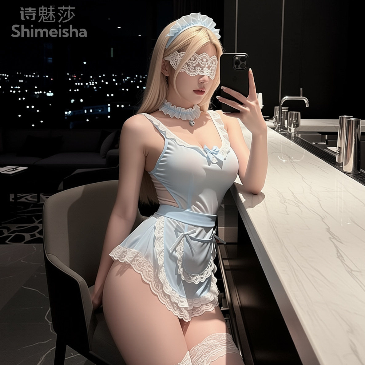 Jimiko, blaues und weißes Spit – Lace Teddy Lingerie Bewertung und Preis