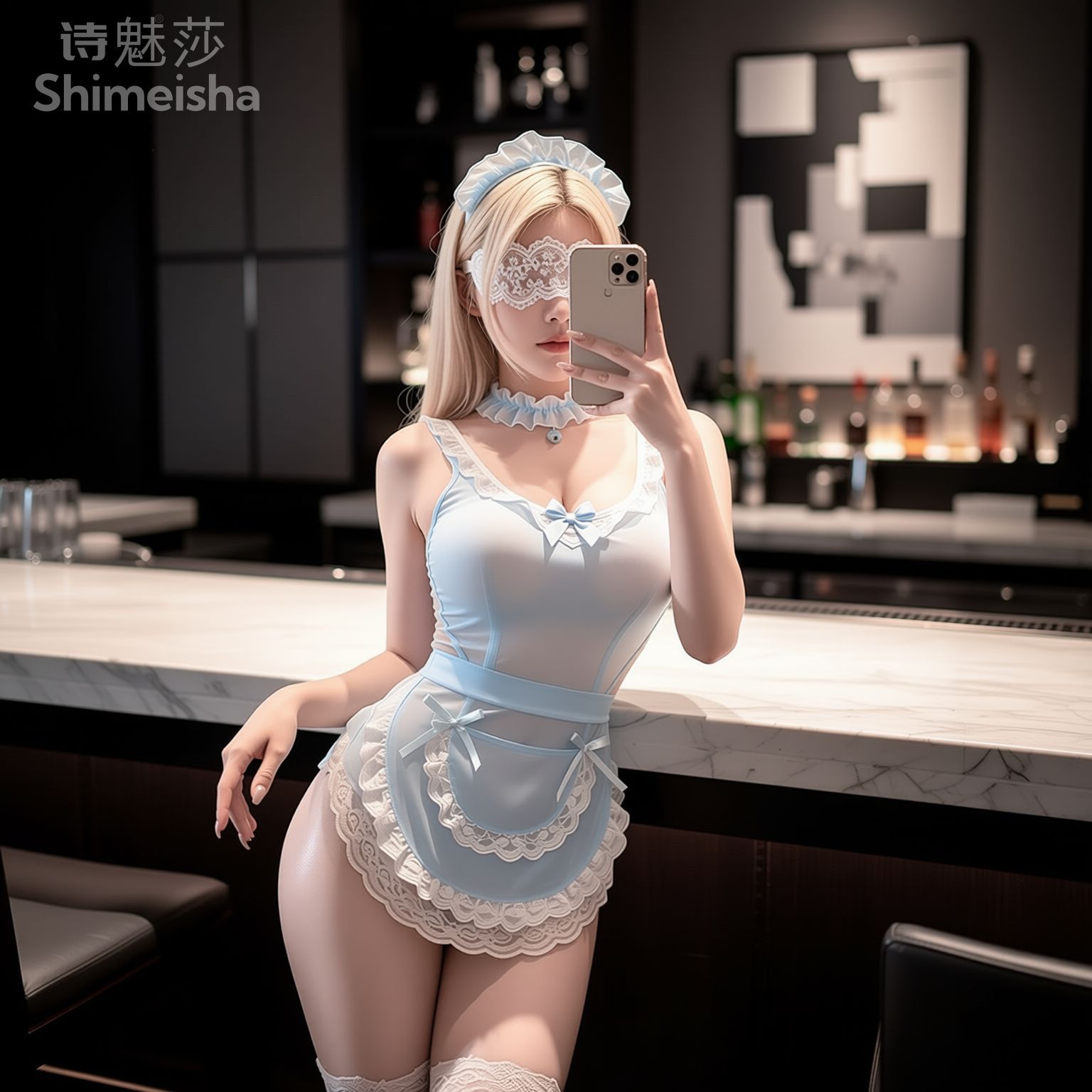 Jimiko, blaues und weißes Spit – Lace Teddy Lingerie Bewertung und Preis